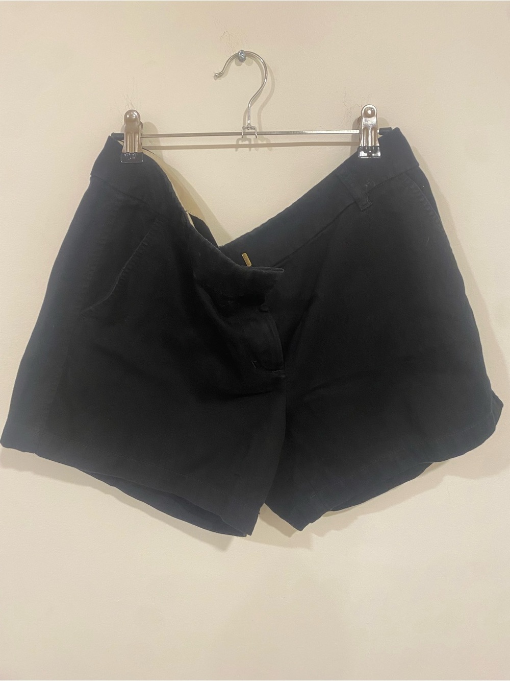 J. Crew Black High-Waist Linen Women’s Shorts - Picture 2 of 6